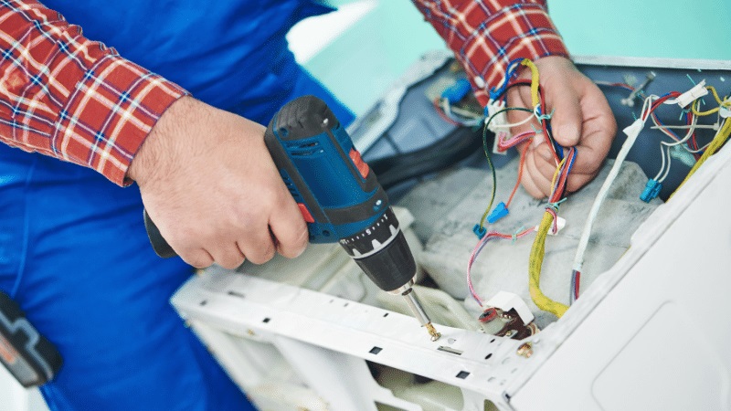 Kızılcahamam Çetintaş Çetintaş çamaşır makinesi kart tamiri – Su almama arızası orijinal parça ile giderildi. - Teknik servis örneği